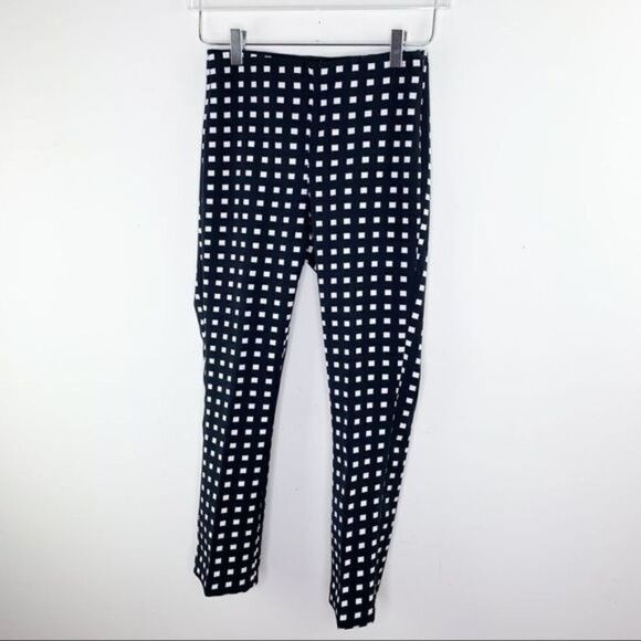 Zara Basic B/W Checkered Pants Gingham Size XS - Picture 1 of 10